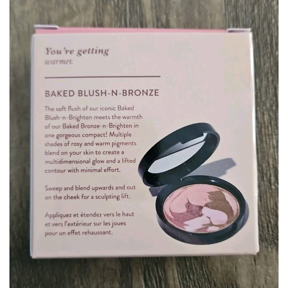 Rose Bronze Baked Blush n Bronze 2 in 1 Bronzer Blush with Antioxidants 2.5 oz